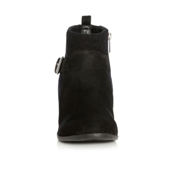 Size 8 WIDE - CLOUDWALKERS Darla Quilted Faux Suede Ankle Boot Bootie NEW - Picture 4 of 5